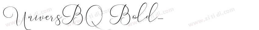 UniversBQ Bold字体转换